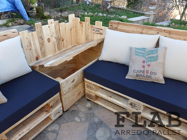 Divani in PALLET da esterno - FLAB Arredo Pallet